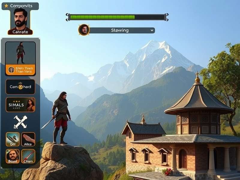 Sikkim Titan Quest gameplay screenshot showing Himalayan landscape